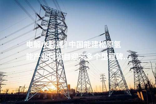 電解水制氫 | 中國能建松原氫能產(chǎn)業(yè)園項(xiàng)目迎來多個(gè)里程碑節(jié)點(diǎn)